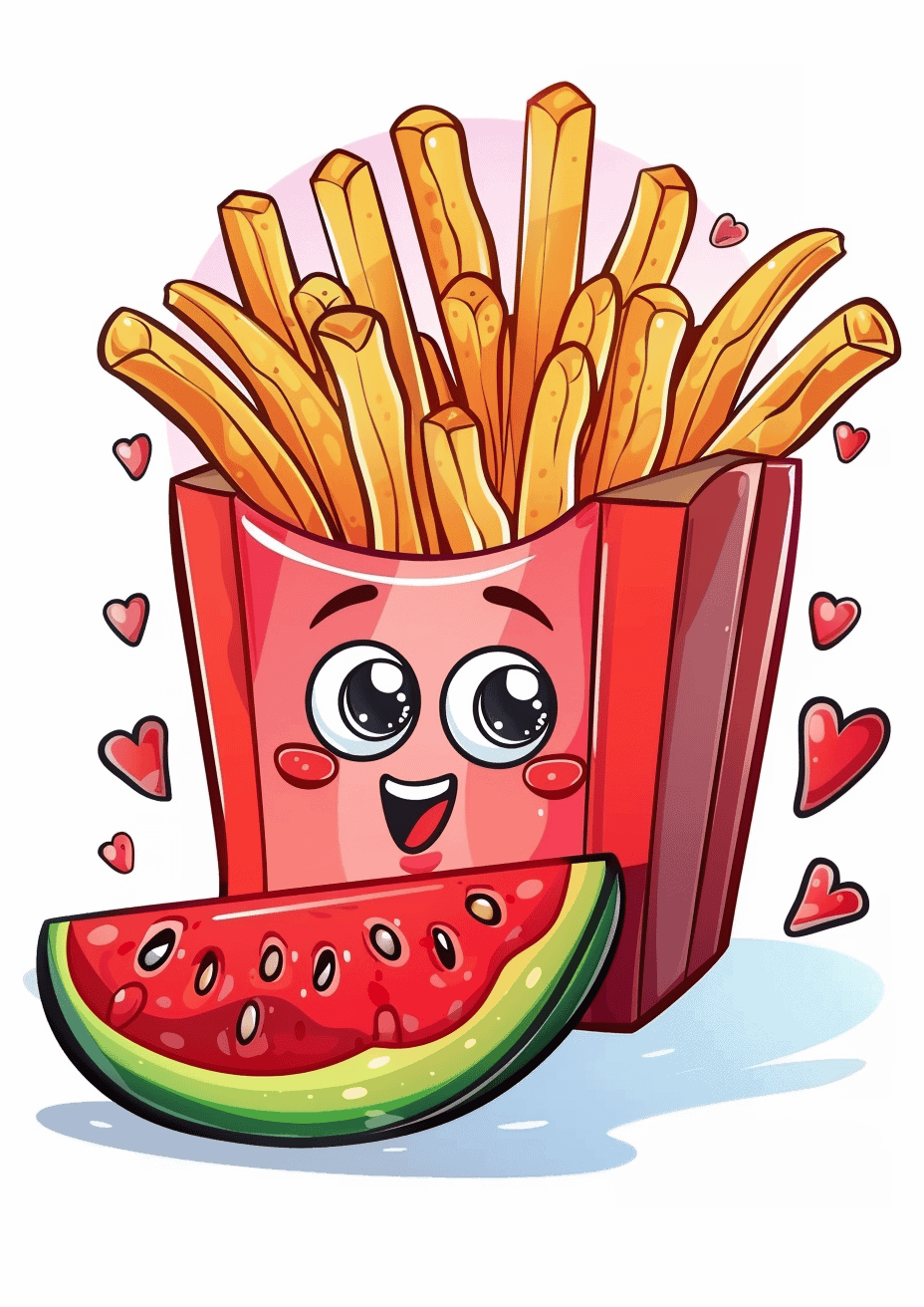 Fries and Watermelon Buddies